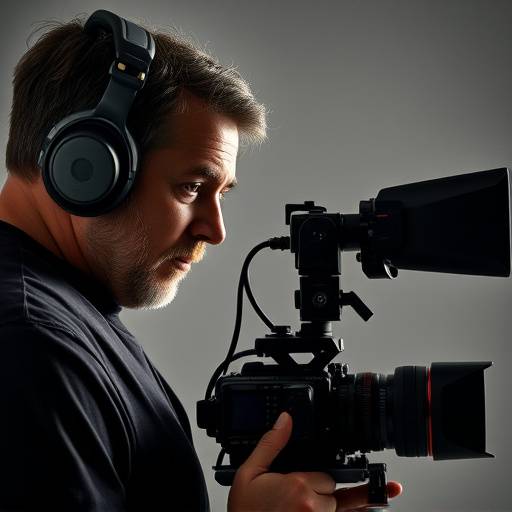 Ritratto di Luca Ferrari, Direttore della Fotografia e Operatore di Ripresa di Video Studio.