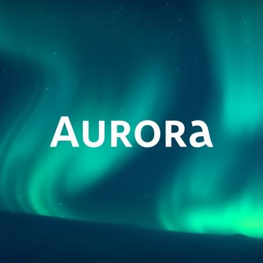 Schermata iniziale del video di lancio prodotto 'Aurora' con il logo del prodotto.